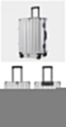 Aluminum Alloy Hard-Shell Suitcase with TSA Lock -20" Spinner Luggage in Silver.