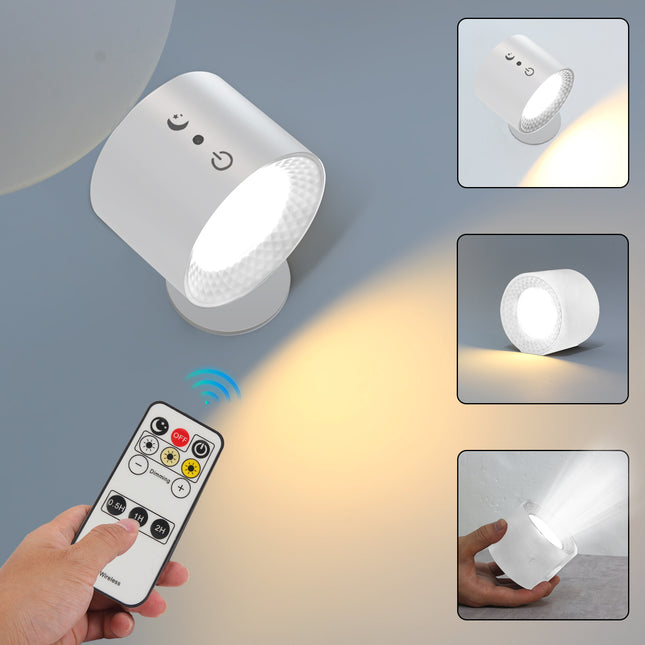 Touch-Control LED Night Light with 3 Brightness Levels & 3 Color Temperatures - Adjustable Stepless Dimming for Home & Office.