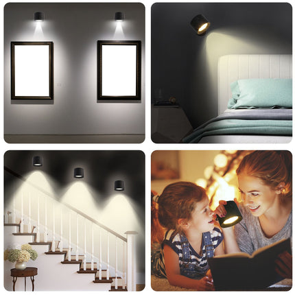 Touch-Control LED Night Light with 3 Brightness Levels & 3 Color Temperatures - Adjustable Stepless Dimming for Home & Office.