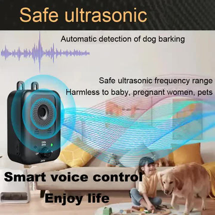 Ultrasonic Wall-Mounted Dog Bark Control Device | Adjustable Frequency Deterrent.
