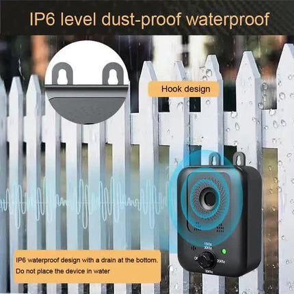 Ultrasonic Wall-Mounted Dog Bark Control Device | Adjustable Frequency Deterrent.