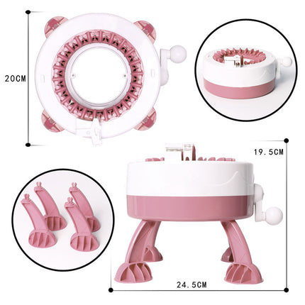 Sentro Mini Knitting Machine - 22 Needle DIY Craft Loom for Hats, Scarves & Accessories.