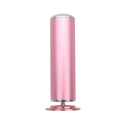 Pink Electric Foot Callus Remover - Portable Pedicure Tool for Smooth Feet.