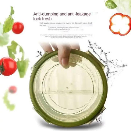 Purple Round Plastic Food Storage Containers Set - Microwave-Safe Bento Boxes with Airtight Lids for Kitchen and Fridge.