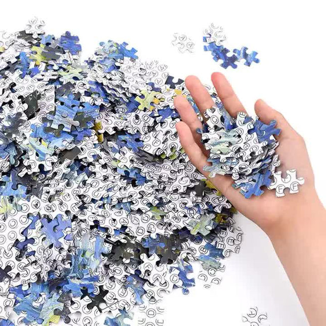 (2 PCS) 1000-Piece Cherry blossoms Jigsaw Puzzle - High Difficulty Stress-Relief  Toy.