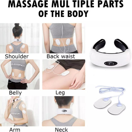 Neck Massager with Pulse Therapy - Intelligent Cervical Massage Device for Pain Relief and Relaxation.