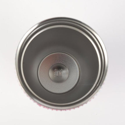 Diamond-Inlaid Insulated 304 Stainless Steel Cup with Straw - Double-Walled, Rhinestone Coffee Mug, Gift Cup for Beverages.