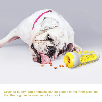 Green Dog Squeaky Toys For Aggressive Chewers, Tough Toothbrush Dog Chew Toy, Nearly Indestructible Rubber Toys For Pet Training, Teeth Cleaning, Playing And Chewing For Medium & Large Breeds.