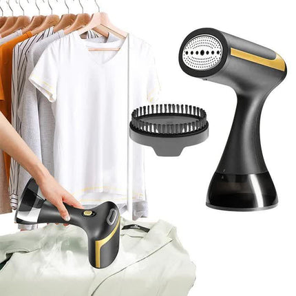 White Handheld Garment Steamer - Portable Mini Steam Iron for Home Use, Wrinkle Remover & Fabric Freshener, Small Travel-Friendly Iron for Clothes, Steam Spray Clothes Steamer.