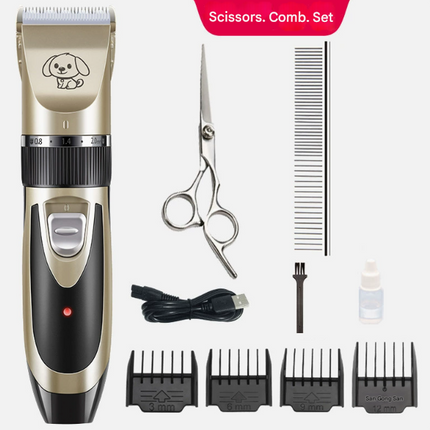 Silent Pet Hair Clipper - Electric Grooming Clippers for Dogs & Cats.