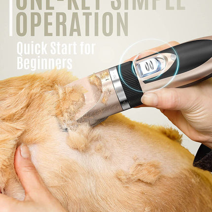 Silent Pet Hair Clipper - Electric Grooming Clippers for Dogs & Cats.