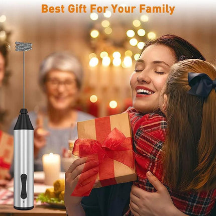 Rechargeable Electric Milk Frother, Handheld Foam Maker, Coffee Frothing Wand, Whisk for Milk, Coffee, and Baking.