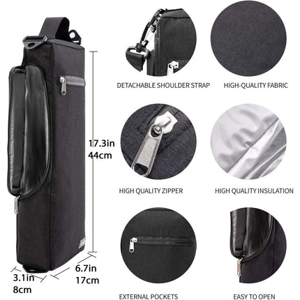 Golf Beer and Soda Insulated Cooler Bag with Shoulder Strap, Outdoor Can Beverage Storage Tote.