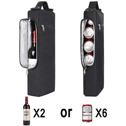Golf Beer and Soda Insulated Cooler Bag with Shoulder Strap, Outdoor Can Beverage Storage Tote.