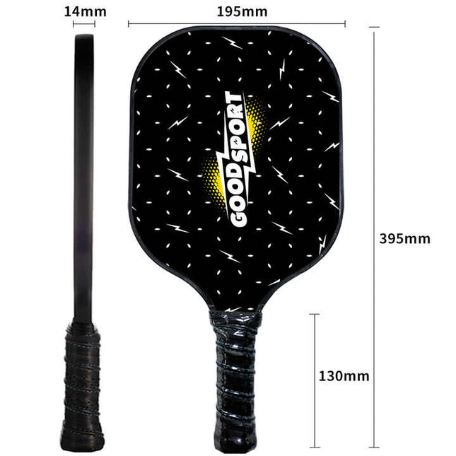 Graffiti Model Fiberglass Pickleball Paddle Set - Vibrant Design for Enhanced Gameplay.