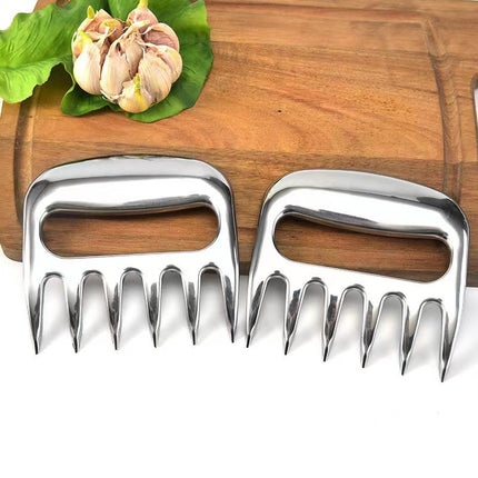 Stainless Steel Meat Shredding Claws – Multipurpose BBQ Tool for Pulled Chicken and Pork.