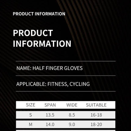 M Black Silicone Padded Workout Gloves - Non-Slip Weightlifting Gloves for Enhanced Grip and Palm Protection.