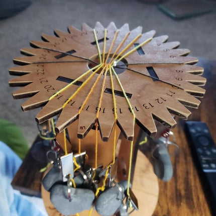 Wooden Kumihimo Marudai Stand – Craft Tool for Braiding and Creative Cord Making.