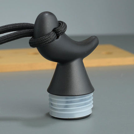 750ml Inspired Gourd Water Black Plastic Bottle - Stylish Chinese-Inspired Flask with Yin-Yang Design.