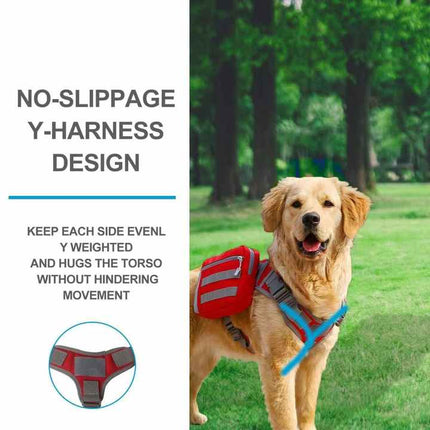 Black Dog Tactical Backpack Harness - Adjustable Outdoor Camouflage Saddle Bag for Dogs.