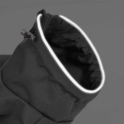 S Laser Adjustable Waterproof Reflective Dog Raincoat with Harness Design.