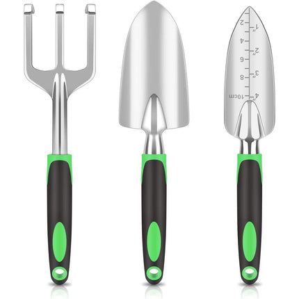 Orange 8-Piece Heavy-Duty Gardening Tool Set with Ergonomic Handles and Storage Bag.
