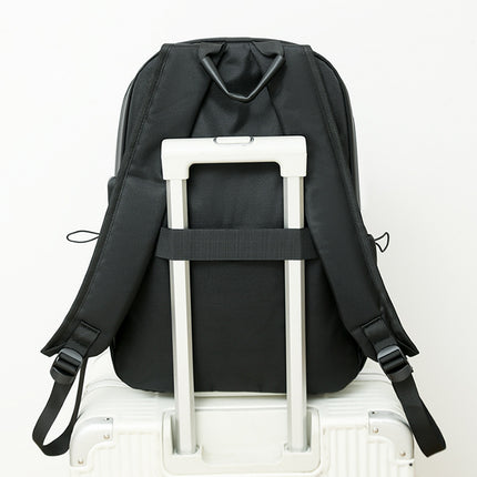 Black Casual Korean Style Backpack – Versatile Laptop Bag for Students, Business, and Travel – Fashionable and Practical.