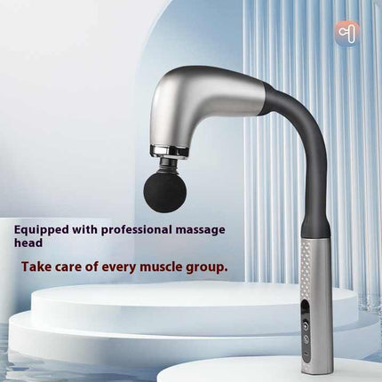 Silver Electric Elbow Fascia Gun for Body/Head Relief Portable Silent Body Fatigue Reliever Hot Selling Massager.