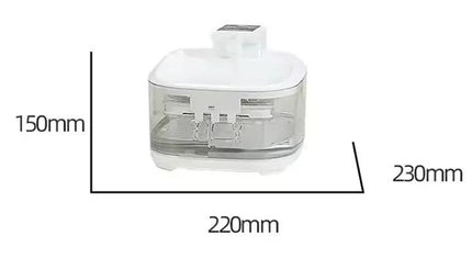 White 4.5L Rechargeable Pet Water Fountain for Cats & Dogs - Automatic Circulating Water Dispenser with Large Capacity.