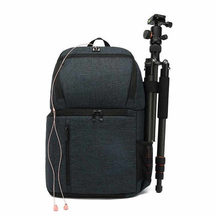 Waterproof DSLR Camera Backpack - Multifunctional large-capacity camera bag that easily carries a tripod mount and headphone jack.