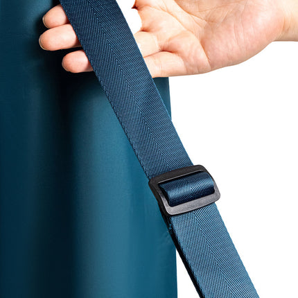 Dark Blue Durable Yoga Mat Carry Bag - Multi-Functional Fitness Backpack with Wet Pocket(Mugs are filming props, not included).