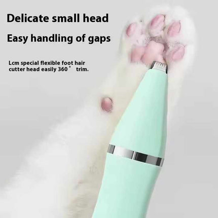 White 4-in-1 Pet Grooming Electric Clippers - Professional Rechargeable Trimmer for Dogs & Cats, Paw, Fur, Nail, and Ear Care | Compact Design,.