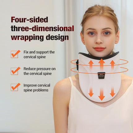 Electric Heated Neck Massager with Carbon Fiber Infrared Therapy & Customizable Temperatures.