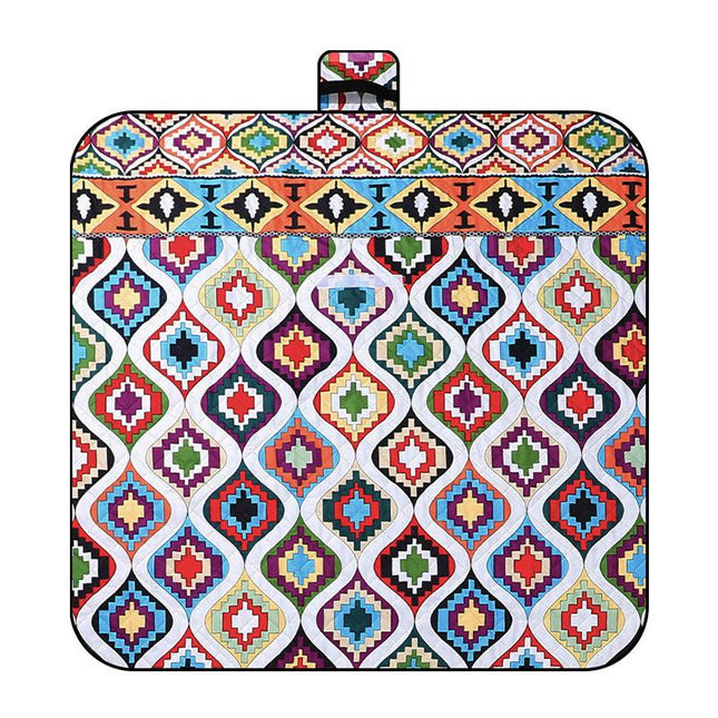 Thickened Waterproof Picnic Blanket - Portable Outdoor Beach Mat for Camping and Hiking 150*200cm(Morocco).