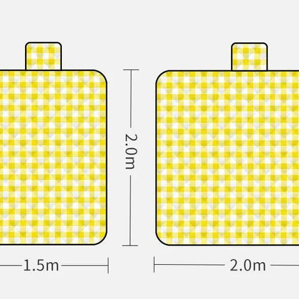 Thickened Waterproof Picnic Blanket - Portable Outdoor Beach Mat for Camping and Hiking 150*200cm(Morocco).