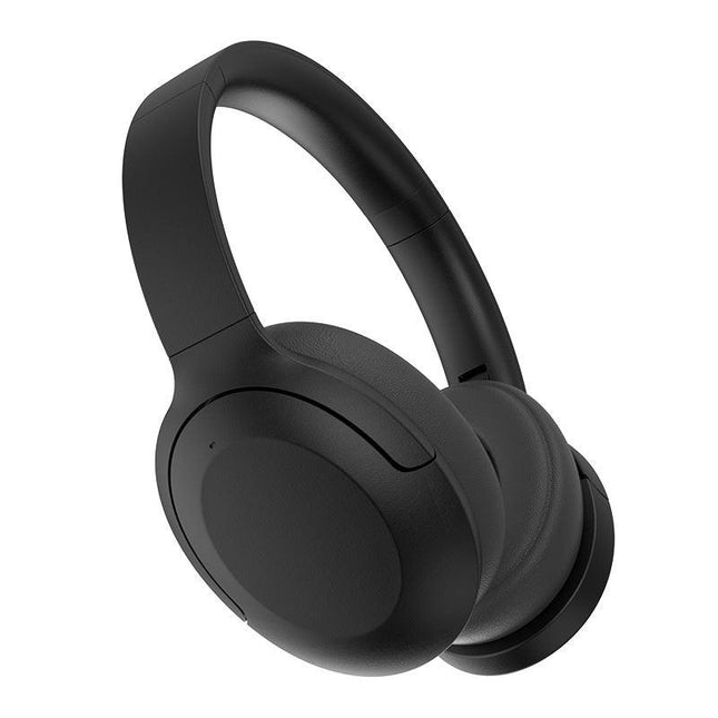 Black P3965 Foldable Bluetooth 5.3 ANC Wireless Over-Ear Headphones with Noise Cancellation.