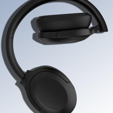 Black P3965 Foldable Bluetooth 5.3 ANC Wireless Over-Ear Headphones with Noise Cancellation.