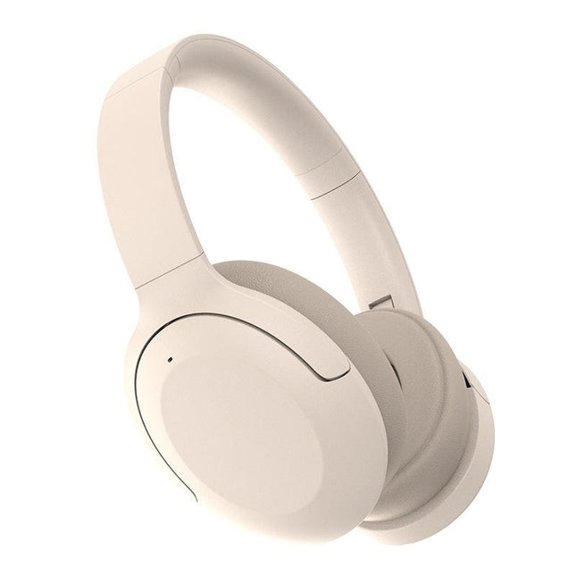 Khaki P3965 Foldable Bluetooth 5.3 ANC Wireless Over-Ear Headphones with Noise Cancellation.