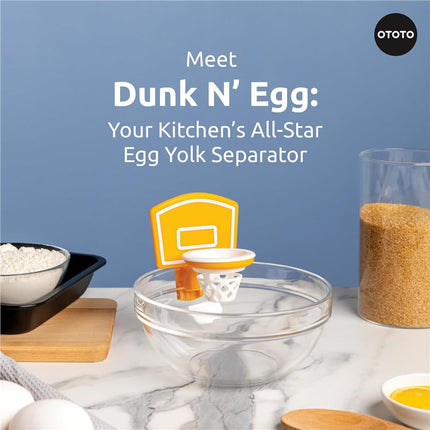 Dunk N’ Egg - Fun and Innovative Basketball-Themed Egg Yolk Separator for Your Kitchen.