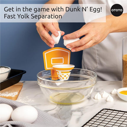 Dunk N’ Egg - Fun and Innovative Basketball-Themed Egg Yolk Separator for Your Kitchen.