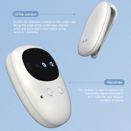 TXQ-02 Wireless Bedwetting Alarm - Discreet, Effective Urinary Training Device for Children & Adults.