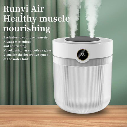 2000ML Large Capacity Humidifier with LED Display - Silent Cool Mist Air Humidifier for Home and Office.