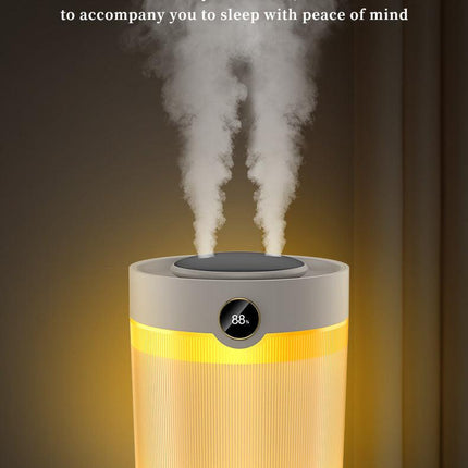 2000ML Large Capacity Humidifier with LED Display - Silent Cool Mist Air Humidifier for Home and Office.