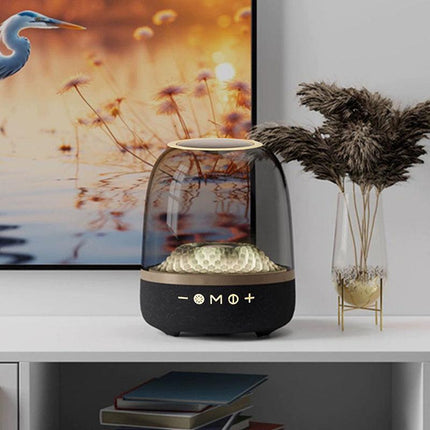 LP90 Black 360° Bluetooth Home Theater Speaker With One Microphone - LED Light Effect, 120W Surround Sound.