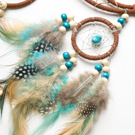 Handmade Dream Catcher with Feathers - Bohemian Wall Hanging Decorative Wind Chime.