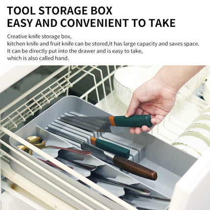 Kitchen Tableware Rack - Non-Punching Installation, Gray.