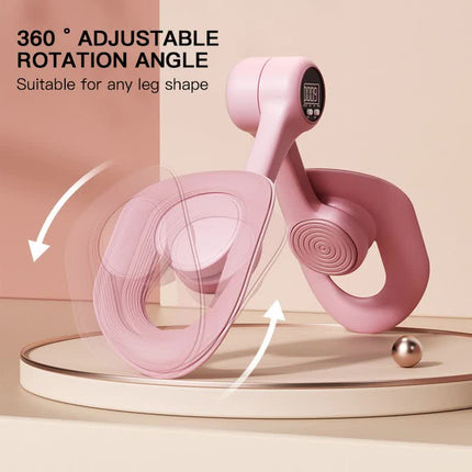 Pink Counting Adjustable Pelvic Floor Muscle Trainer with Smart Counter - Postpartum Recovery Tool.