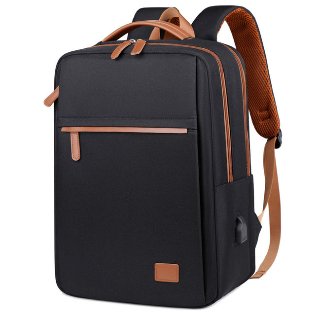 Black Waterproof Business Backpack - 31L Capacity, Stylish and Versatile.