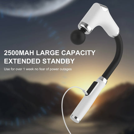 Long-Handle Percussion Massage Gun - Adjustable Speed Muscle Relaxation Device( Four Massage Heads).