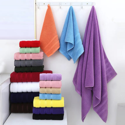 Green Luxury Cotton Towel Set - 6-Piece Ultra-Soft Bath, Hand, and Washcloth Set.